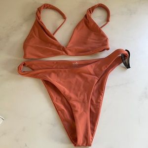 Ark Swimwear rust bikini set